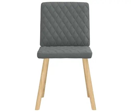 Virtuves Krēsli, 4 Gab., Tumši Pelēks Audums Vidaxl