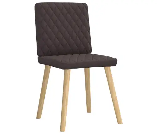 Virtuves Krēsli, 4 Gab., Tumši Brūns Audums Vidaxl