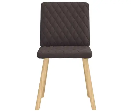 Virtuves Krēsli, 4 Gab., Tumši Brūns Audums Vidaxl