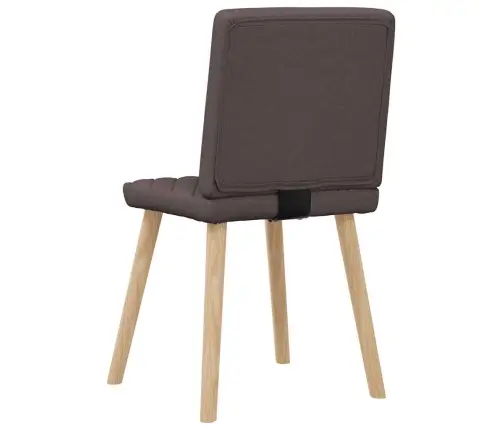 Virtuves Krēsli, 4 Gab., Tumši Brūns Audums Vidaxl