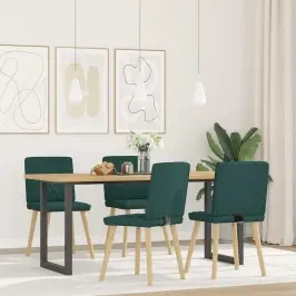 Söögitoolid 4 Tk, Tumeroheline, Kangas