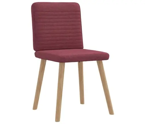 Virtuves Krēsli, 4 Gab., Vīnsarkans Audums Vidaxl Virtuves Krēsli, 4 Gab., Vīnsarkans Audums Vidaxl