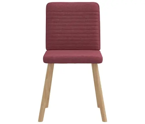 Virtuves Krēsli, 4 Gab., Vīnsarkans Audums Vidaxl Virtuves Krēsli, 4 Gab., Vīnsarkans Audums Vidaxl