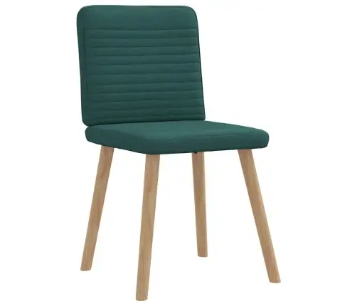 Valgomojo Kėdės, 4Vnt., Tamsiai Žalios Spalvos, Audinys