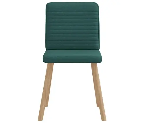 Valgomojo Kėdės, 4Vnt., Tamsiai Žalios Spalvos, Audinys