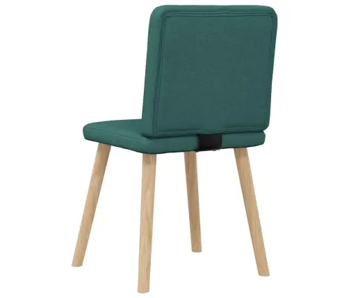 Valgomojo Kėdės, 4Vnt., Tamsiai Žalios Spalvos, Audinys