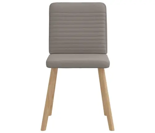 Virtuves Krēsli, 4 Gab., Pelēkbrūns Audums Vidaxl