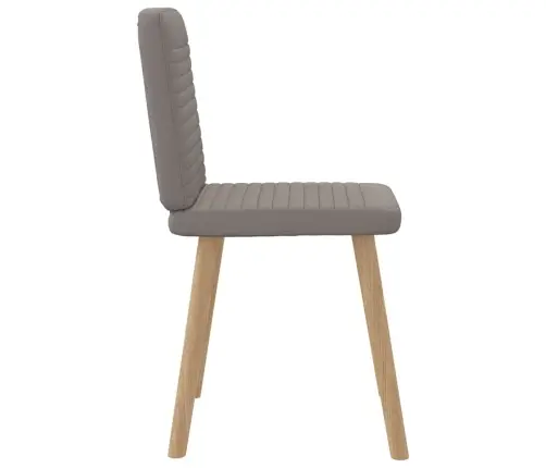 Virtuves Krēsli, 4 Gab., Pelēkbrūns Audums Vidaxl