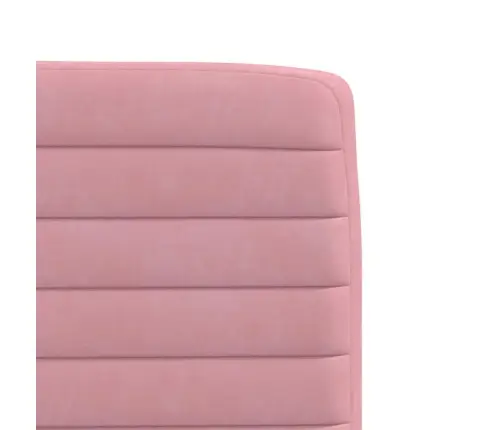 Virtuves Krēsli, 4 Gab., Rozā Samts Vidaxl