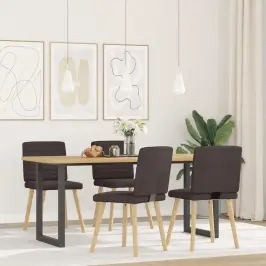 Söögitoolid 4 Tk, Tumepruun, Kangas