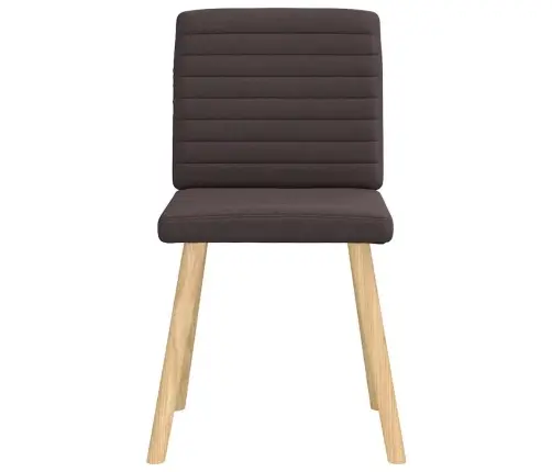 Virtuves Krēsli, 4 Gab., Tumši Brūns Audums Vidaxl