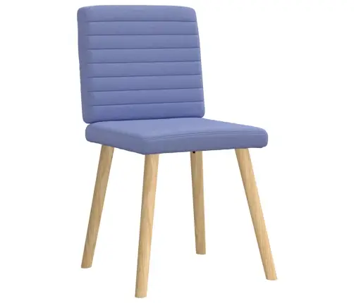 Virtuves Krēsli, 4 Gab., Džinsa Zils Audums Vidaxl