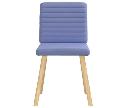 Virtuves Krēsli, 4 Gab., Džinsa Zils Audums Vidaxl