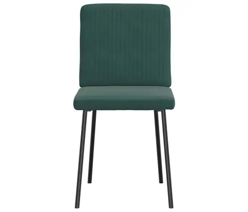 Virtuves Krēsli, 4 Gab., Tumši Zaļš Samts Vidaxl