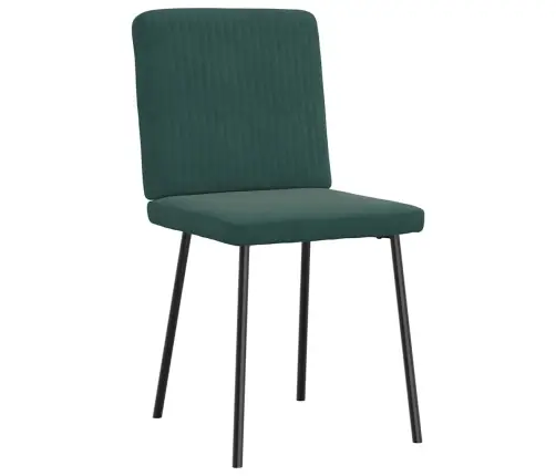 Virtuves Krēsli, 4 Gab., Tumši Zaļš Samts Vidaxl