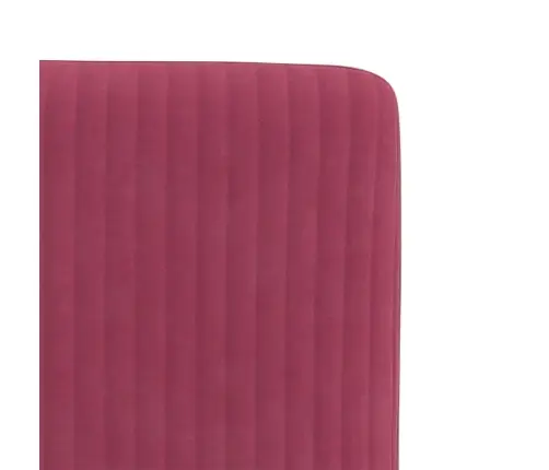 Virtuves Krēsli, 4 Gab., Vīnsarkans Samts Vidaxl