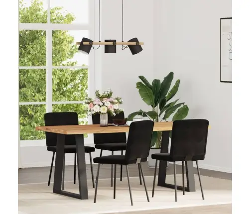 Söögitoolid 4 Tk, Must, Samet