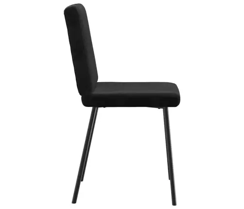 Söögitoolid 4 Tk, Must, Samet