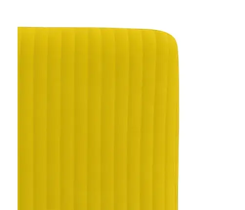 Virtuves Krēsli, 4 Gab., Dzeltens Samts Vidaxl