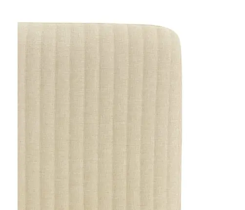 Virtuves Krēsli, 4 Gab., Krēmkrāsas Audums Vidaxl