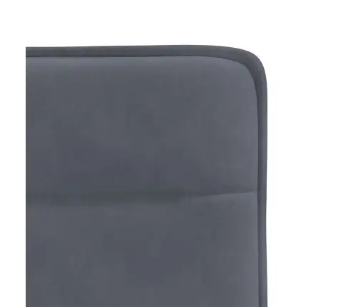 Virtuves Krēsli, 4 Gab., Tumši Pelēks Samts Vidaxl