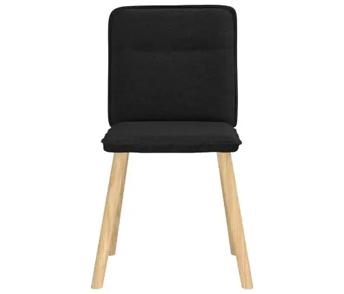 Virtuves Krēsli, 4 Gab., Melns Audums Vidaxl Virtuves Krēsli, 4 Gab., Melns Audums Vidaxl