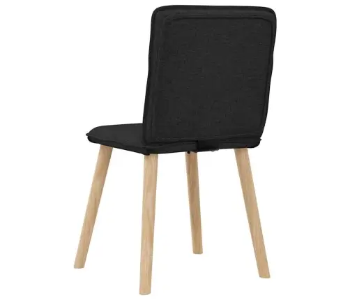 Virtuves Krēsli, 4 Gab., Melns Audums Vidaxl Virtuves Krēsli, 4 Gab., Melns Audums Vidaxl