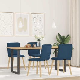 Söögitoolid 4 Tk, Sinine, Kangas