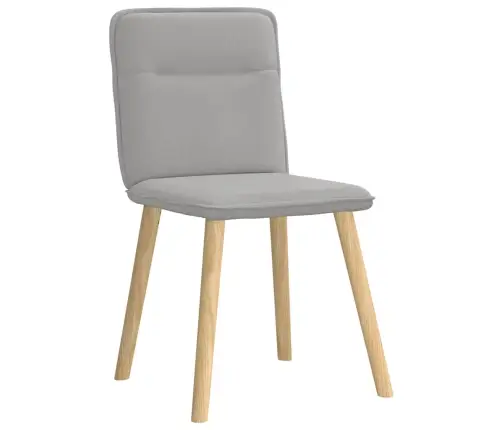 Virtuves Krēsli, 4 Gab., Mākonis Pelēks Audums Vidaxl