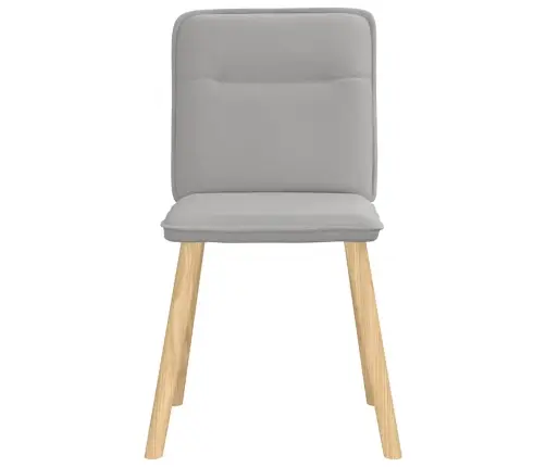 Virtuves Krēsli, 4 Gab., Mākonis Pelēks Audums Vidaxl