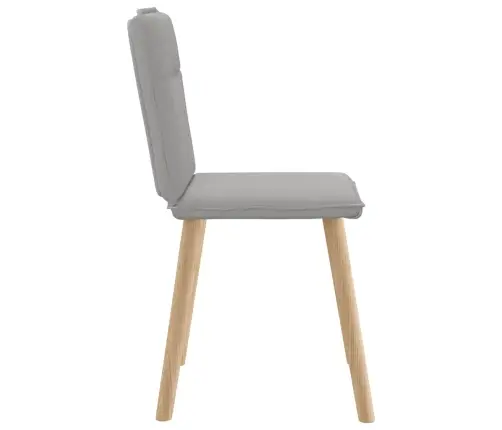 Virtuves Krēsli, 4 Gab., Mākonis Pelēks Audums Vidaxl