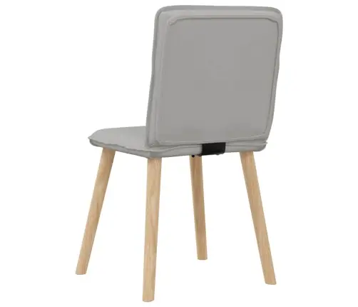 Virtuves Krēsli, 4 Gab., Mākonis Pelēks Audums Vidaxl