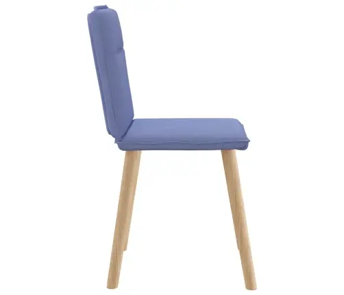 Virtuves Krēsli, 4 Gab., Džinsa Zils Audums Vidaxl