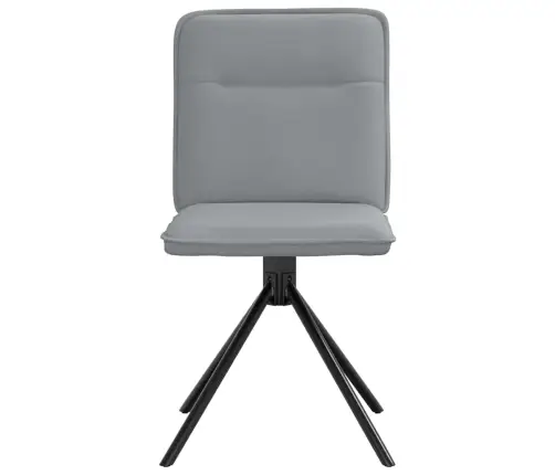 Virtuves Krēsli, 4 Gab., Gaiši Pelēks Audums Vidaxl