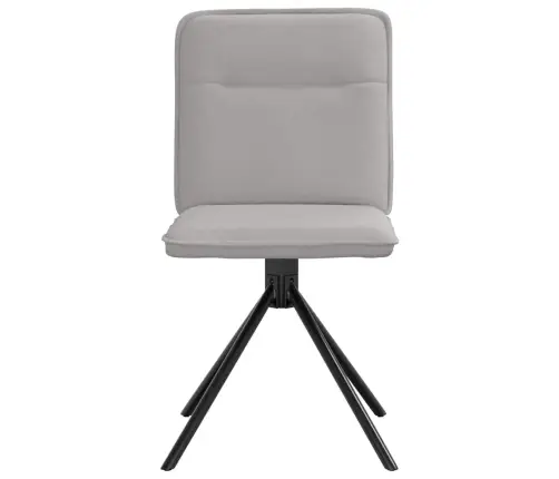 Virtuves Krēsli, 4 Gab., Mākonis Pelēks Audums Vidaxl
