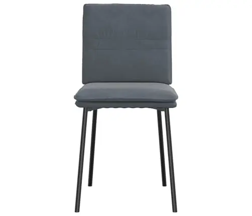 Virtuves Krēsli, 4 Gab., Tumši Pelēks Samts Vidaxl