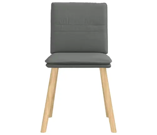 Virtuves Krēsli, 4 Gab., Tumši Pelēks Audums Vidaxl Virtuves Krēsli, 4 Gab., Tumši Pelēks Audums Vidaxl