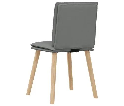 Virtuves Krēsli, 4 Gab., Tumši Pelēks Audums Vidaxl Virtuves Krēsli, 4 Gab., Tumši Pelēks Audums Vidaxl