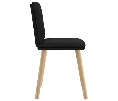 Valgomojo Kėdės, 4Vnt., Juodos Spalvos, Audinys