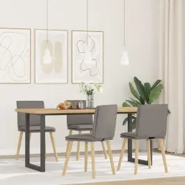 Valgomojo Kėdės, 4Vnt., Taupe Spalvos, Audinys