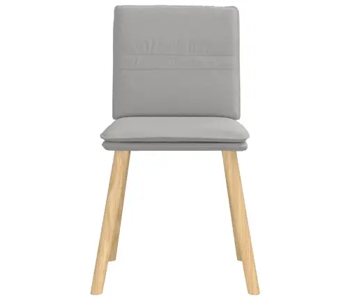 Virtuves Krēsli, 4 Gab., Mākonis Pelēks Audums Vidaxl
