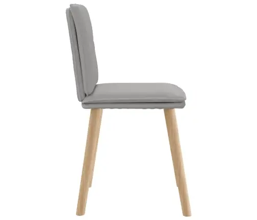 Virtuves Krēsli, 4 Gab., Mākonis Pelēks Audums Vidaxl