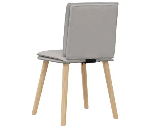 Virtuves Krēsli, 4 Gab., Mākonis Pelēks Audums Vidaxl