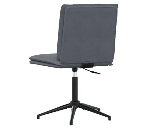 Valgomojo Kėdės, 2Vnt., Tamsiai Pilkos Spalvos, Aksomas