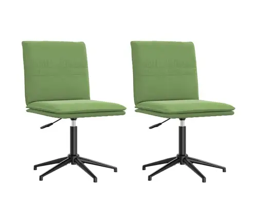 Valgomojo Kėdės, 2Vnt., Šviesiai Žalios Spalvos, Aksomas Valgomojo Kėdės, 2Vnt., Šviesiai Žalios Spalvos, Aksomas