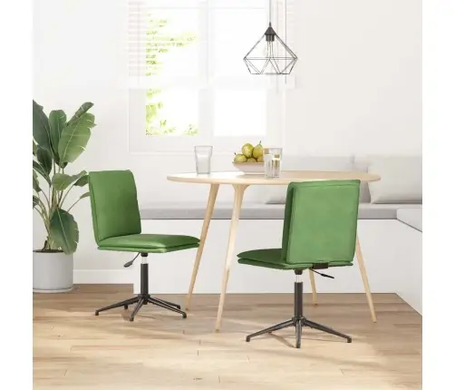 Valgomojo Kėdės, 2Vnt., Šviesiai Žalios Spalvos, Aksomas Valgomojo Kėdės, 2Vnt., Šviesiai Žalios Spalvos, Aksomas