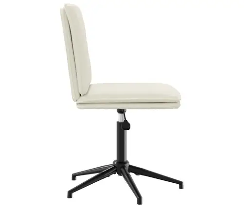 Virtuves Krēsli, 2 Gab., Krēmkrāsas Samts Vidaxl