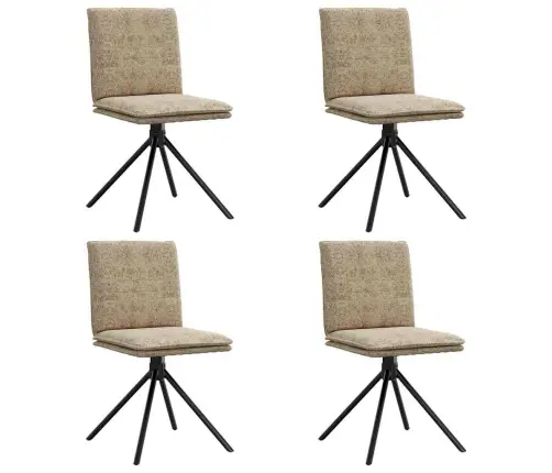 Virtuves Krēsli, 4 Gab., Gaiši Pelēka Mākslīgā Zamšāda Vidaxl