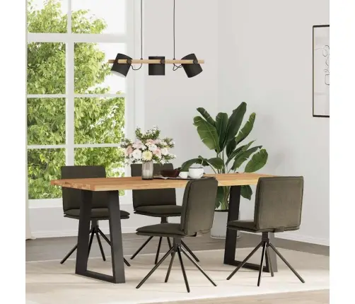 Virtuves Krēsli, 4 Gab., Armijas Zaļa Mākslīgā Zamšāda Vidaxl