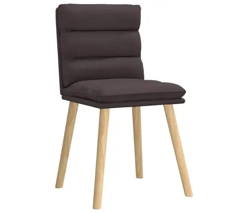 Valgomojo Kėdės, 4Vnt., Tamsiai Rudos Spalvos, Audinys